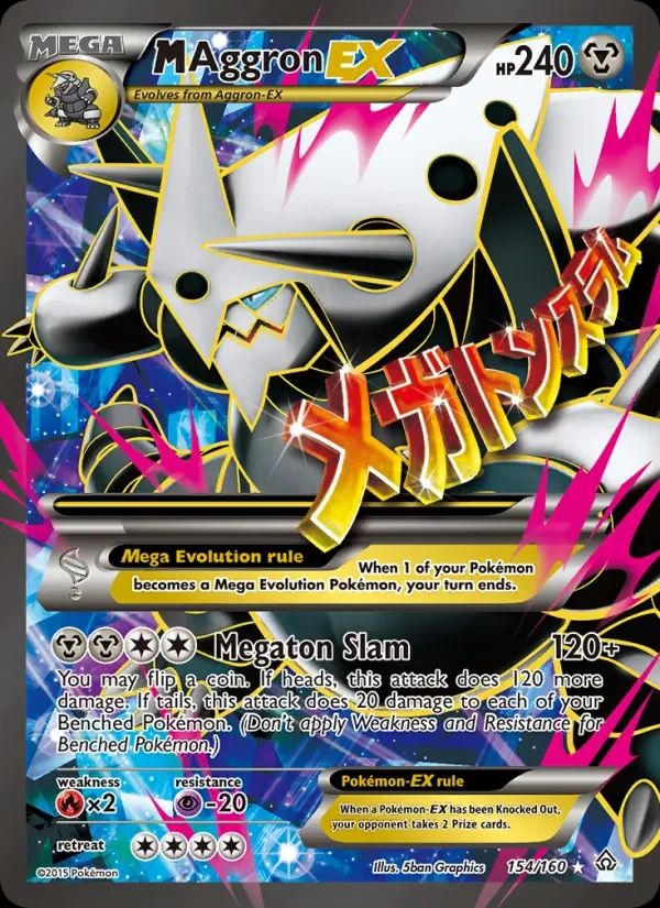 M Aggron EX Primal Clash card