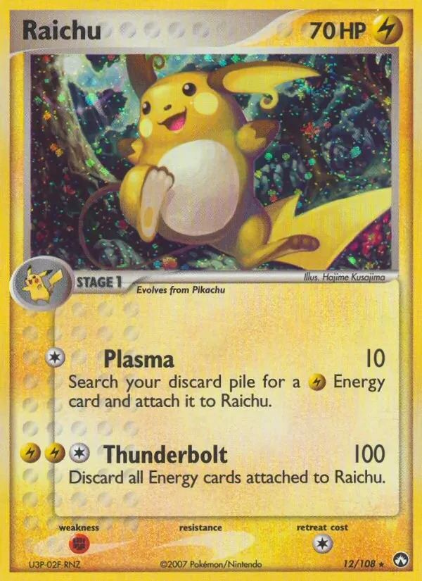 Raichu EX Power Keepers card