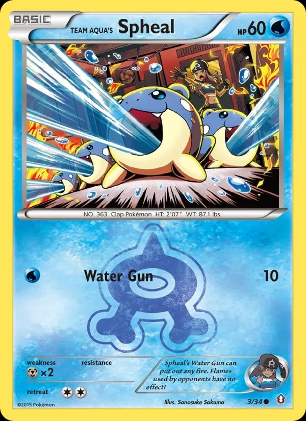 Team Aqua's Spheal Double Crisis card
