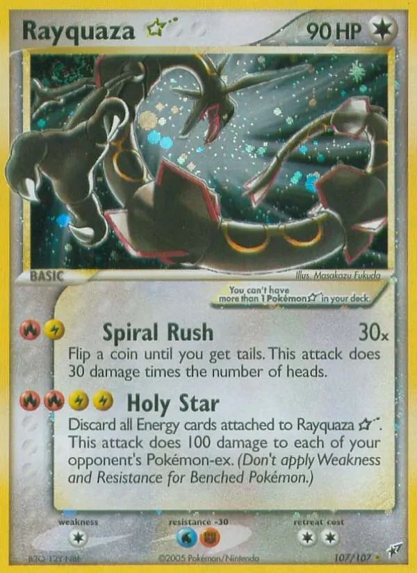 Rayquaza EX Deoxys card