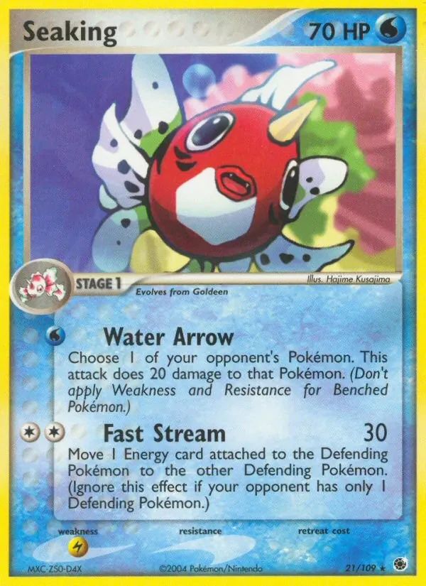 Seaking EX Ruby & Sapphire card