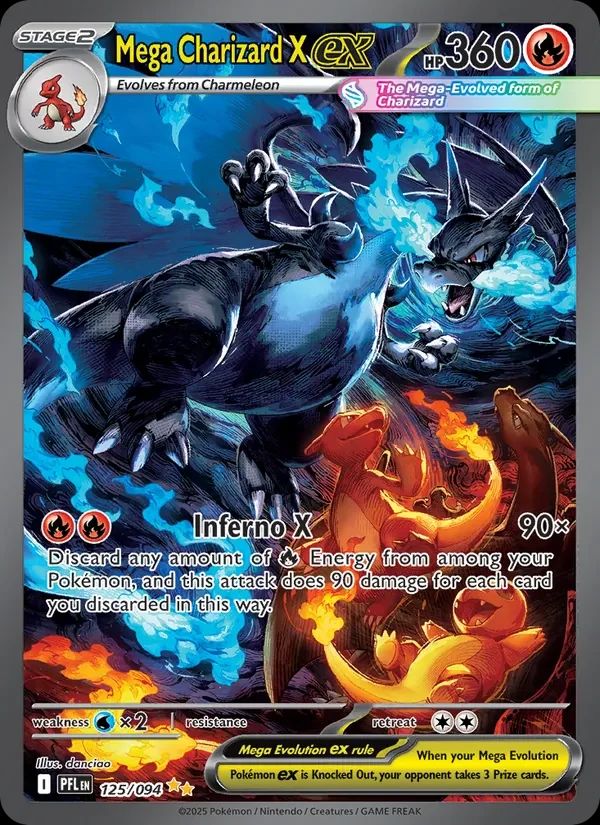 Mega Charizard X ex Phantasmal Flames card