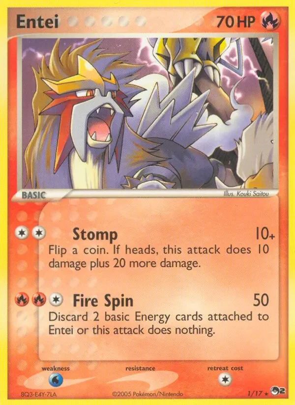 Entei POP Series 2 card
