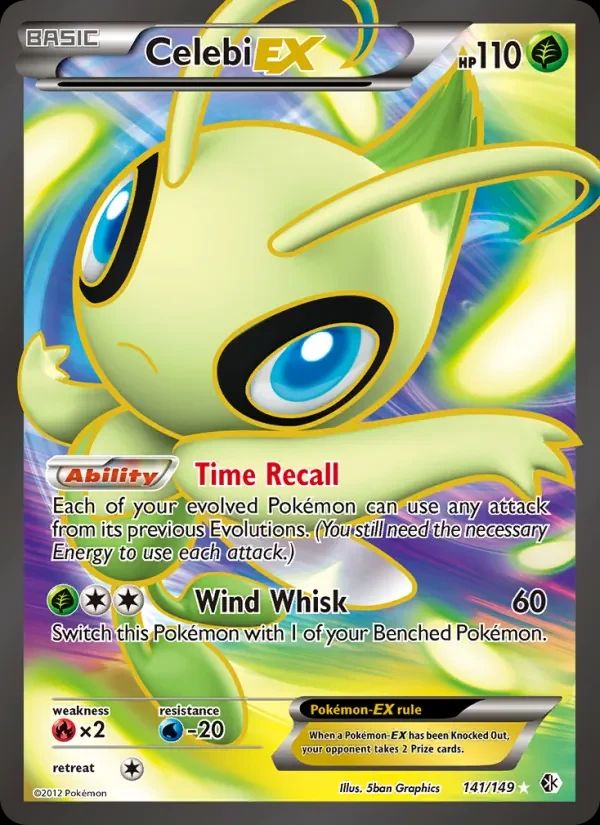 Celebi EX Boundaries Crossed card