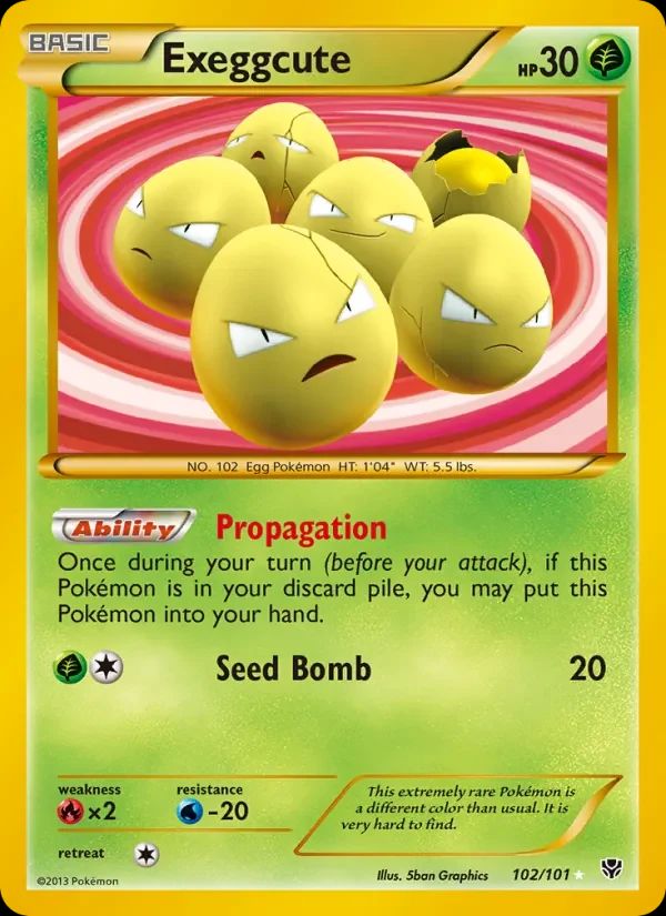 Exeggcute Plasma Blast card