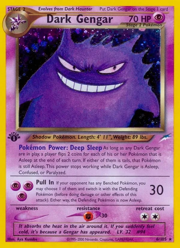 Dark Gengar Neo Destiny card
