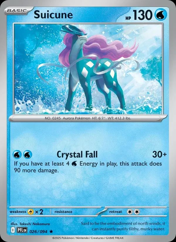 Suicune Phantasmal Flames card