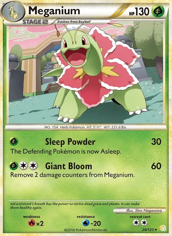 Meganium HeartGold & SoulSilver card