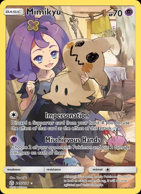 Mimikyu Cosmic Eclipse card