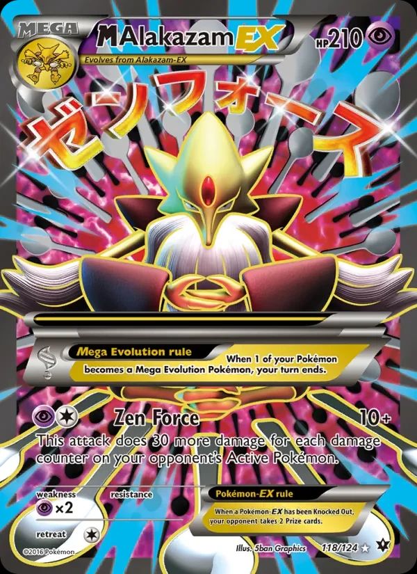 M Alakazam EX Fates Collide card