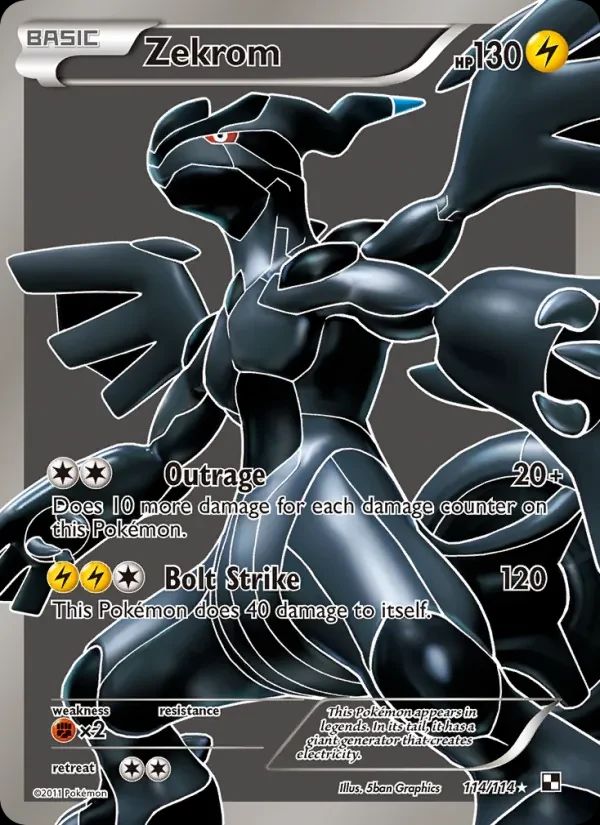 Zekrom Black & White card