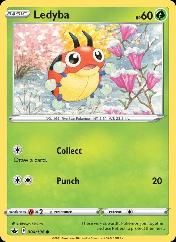 Ledyba Chilling Reign card