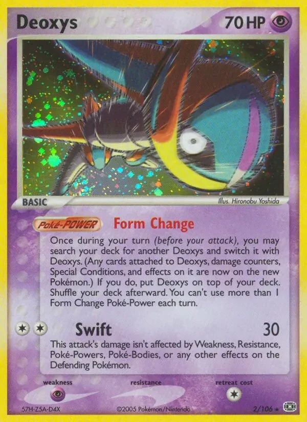 Deoxys EX Emerald card