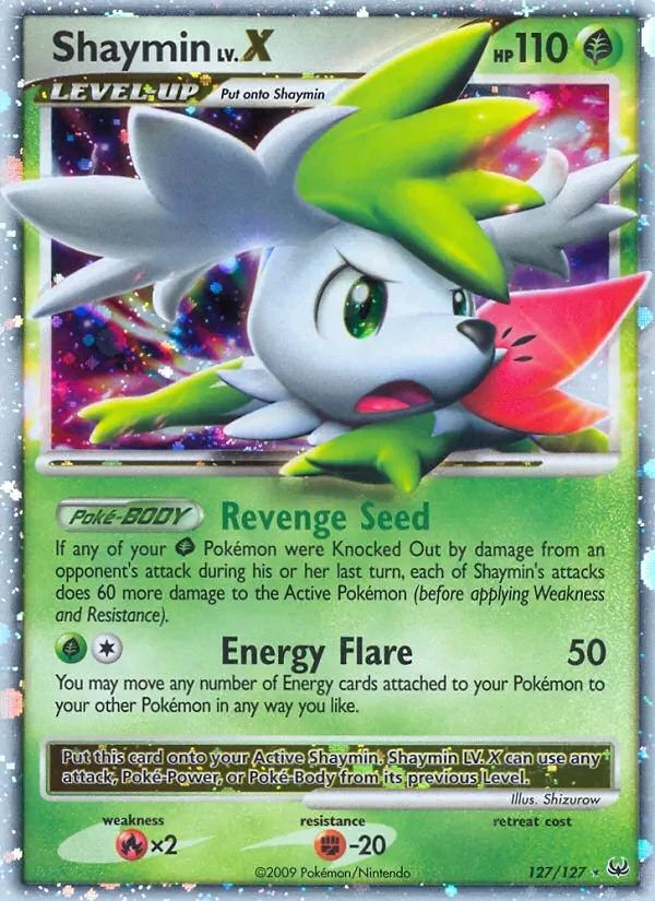 Shaymin LV. X Platinum card
