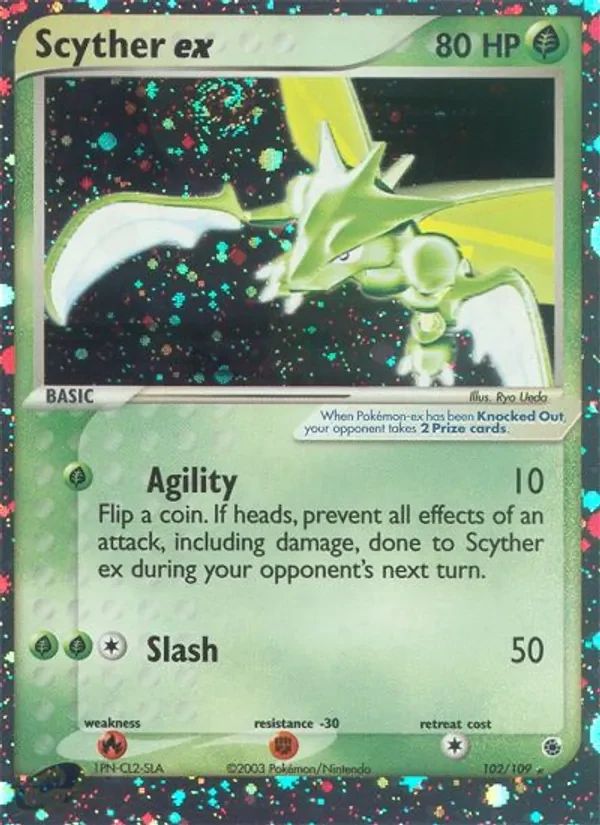 Scyther EX EX Ruby & Sapphire card