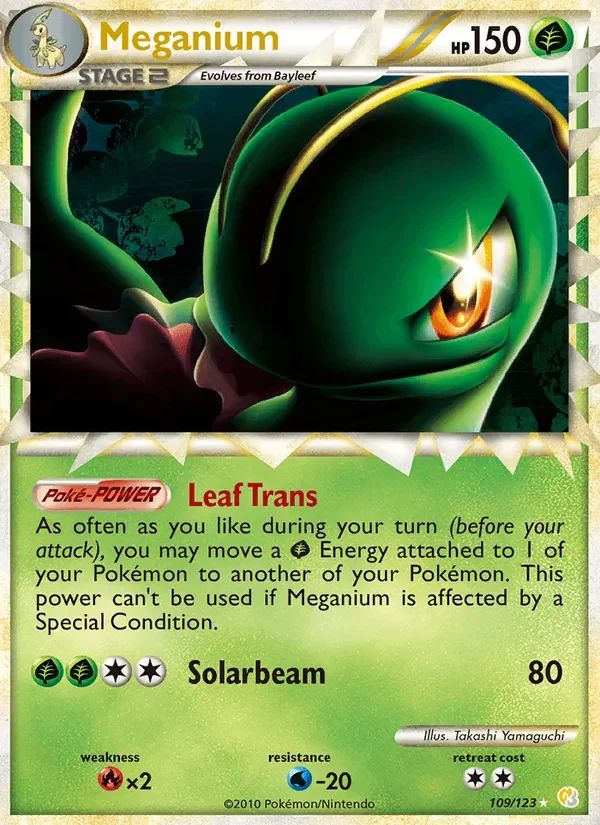 Meganium HeartGold & SoulSilver card