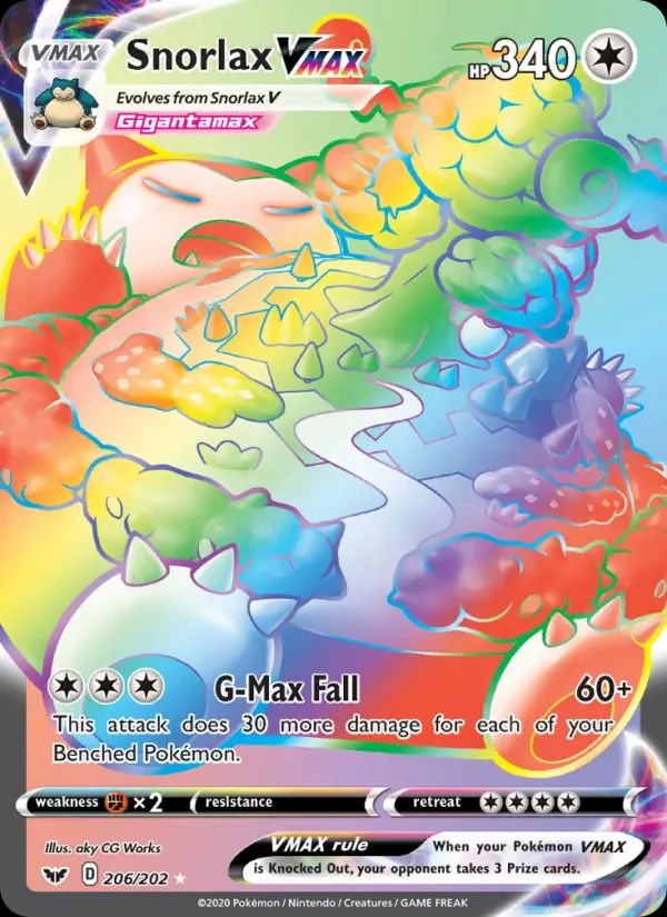 Snorlax VMax Sword & Shield card
