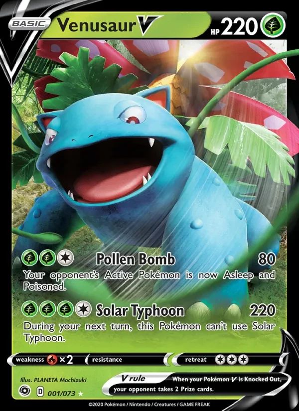 Venusaur V Champion's Path card