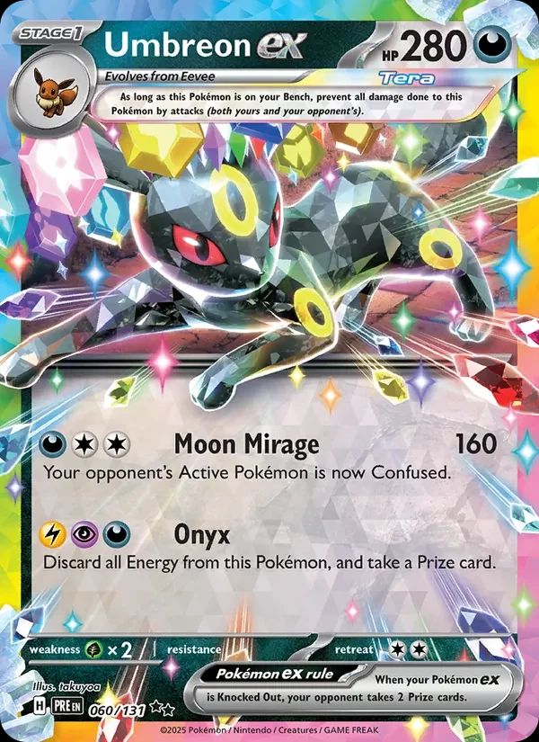 Umbreon ex Prismatic Evolutions card