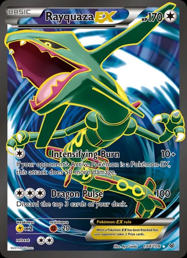Rayquaza EX Roaring Skies card