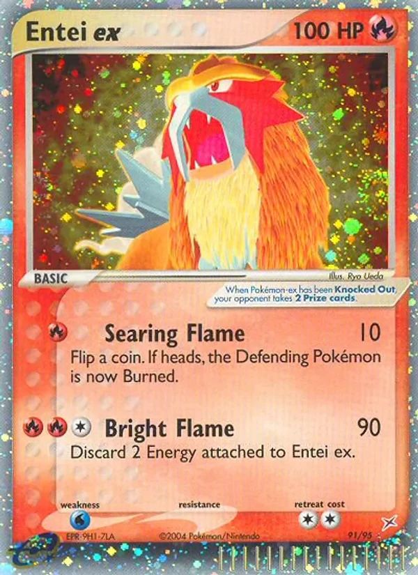 Entei EX EX Team Magma vs Team Aqua card