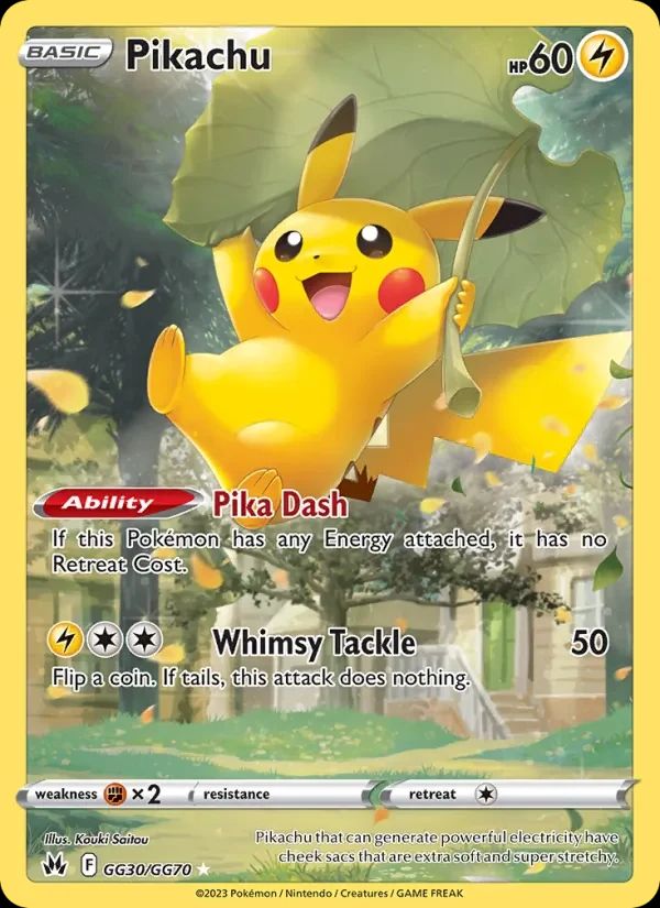 Pikachu Crown Zenith card