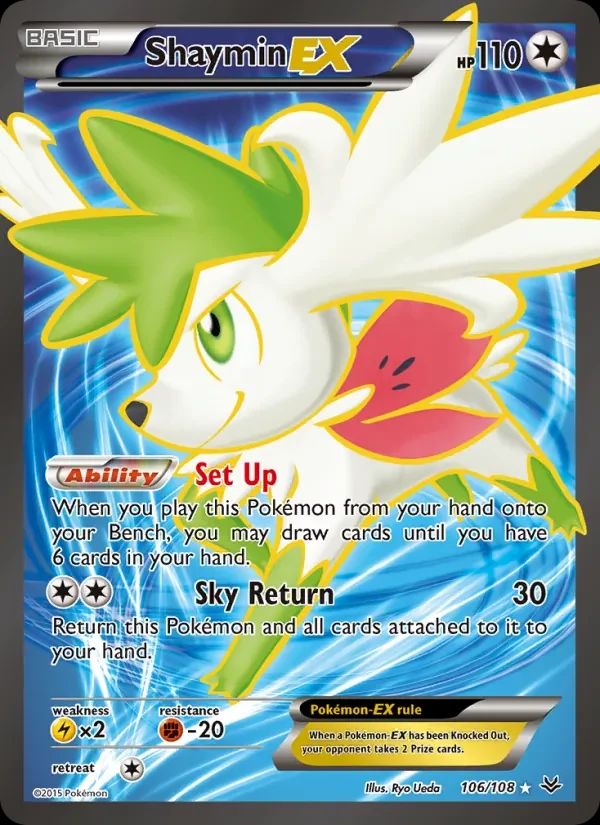 Shaymin EX Roaring Skies card