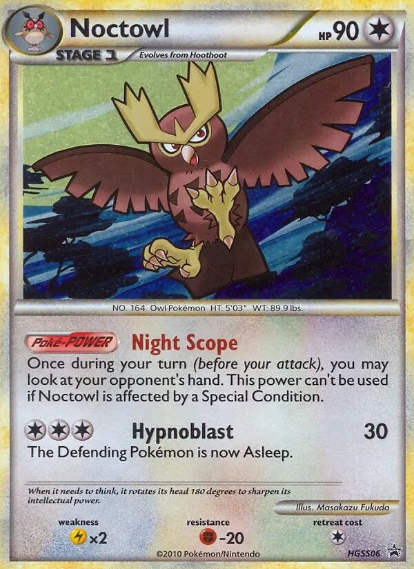 Noctowl HGSS Black Star Promos card