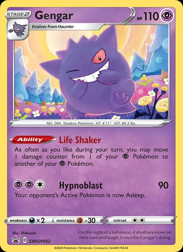 Gengar SWSH Black Star Promos card