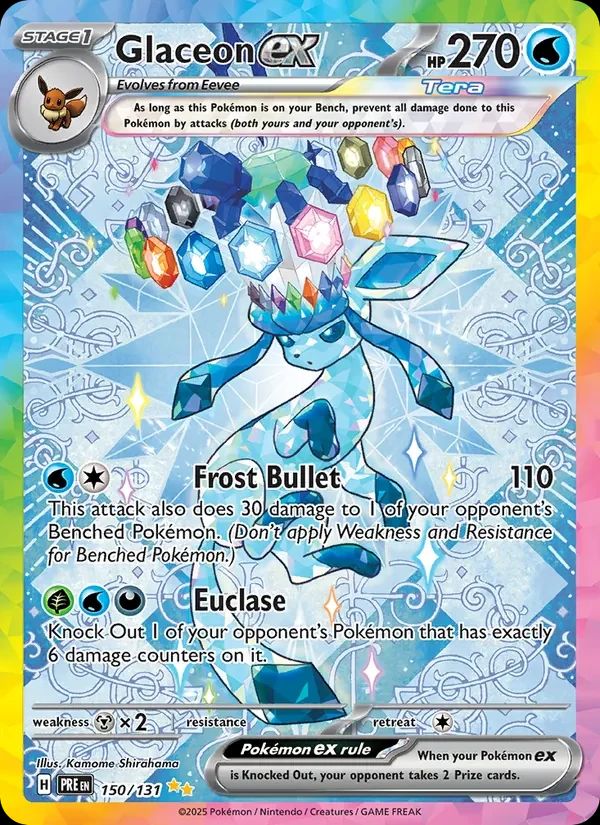 Glaceon ex Prismatic Evolutions card