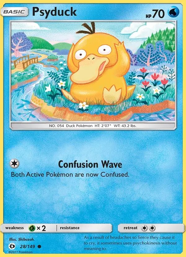 Psyduck Sun & Moon card