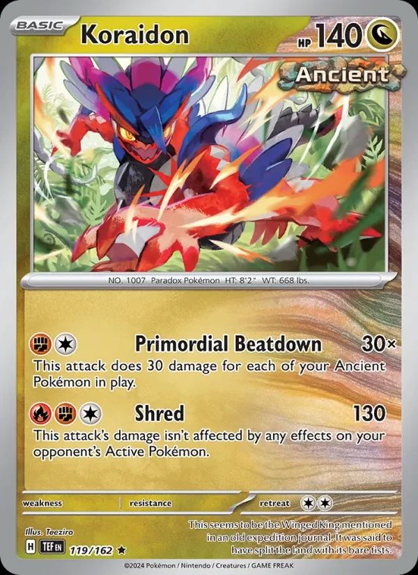Koraidon Temporal Forces card