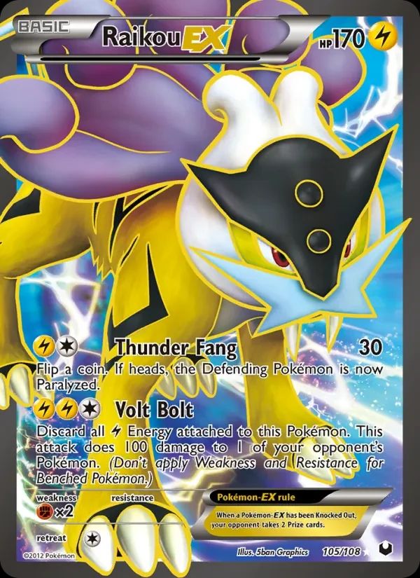 Raikou EX Dark Explorers card