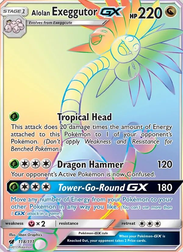 Alolan Exeggutor GX Crimson Invasion card