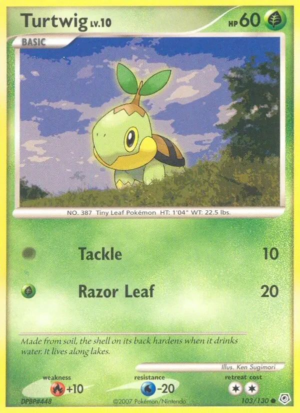 Turtwig Diamond & Pearl card