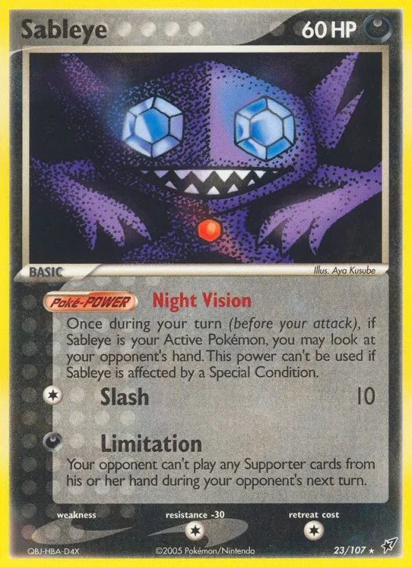 Sableye EX Deoxys card