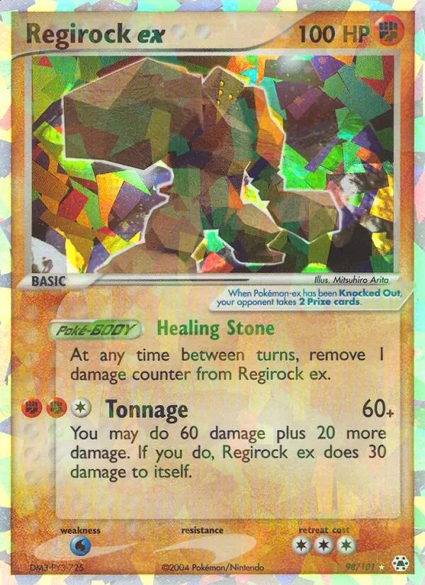Regirock EX EX Hidden Legends card
