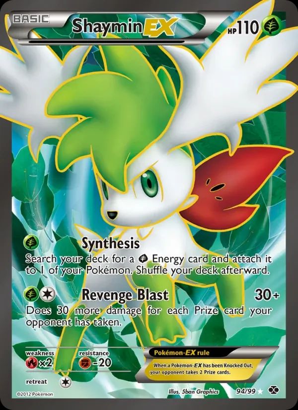 Shaymin EX Next Destinies card