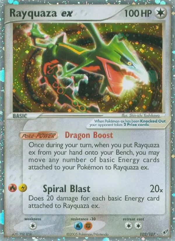 Rayquaza EX EX Deoxys card