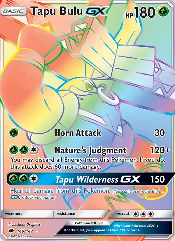 Tapu Bulu GX Burning Shadows card