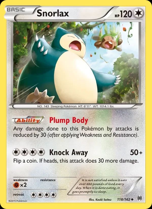 Snorlax BREAKthrough card