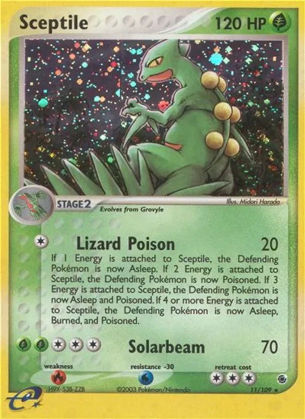 Sceptile EX Ruby & Sapphire card