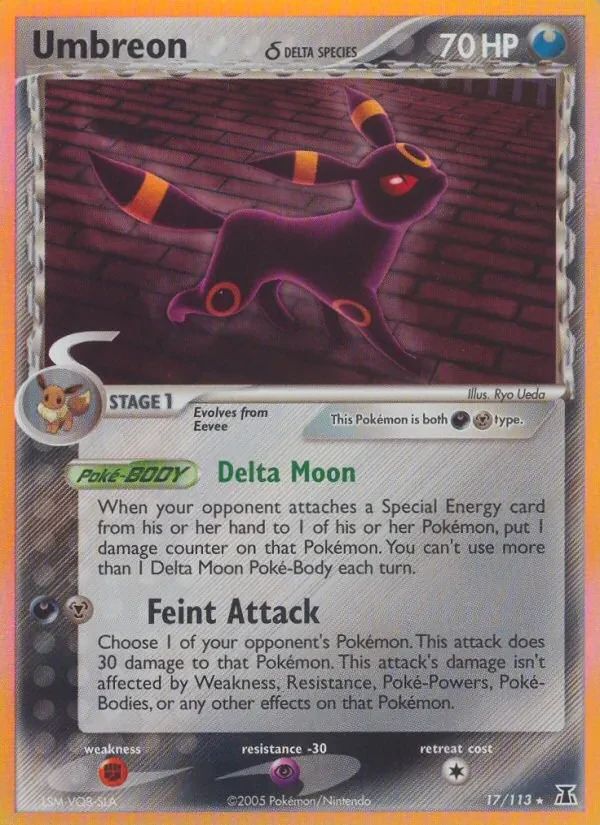 Umbreon δ EX Delta Species card