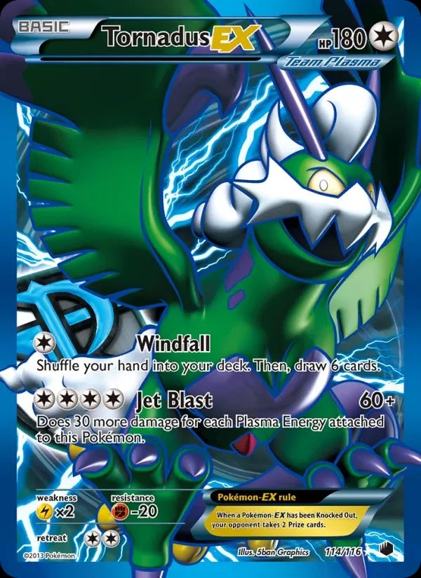 Tornadus EX Plasma Freeze card