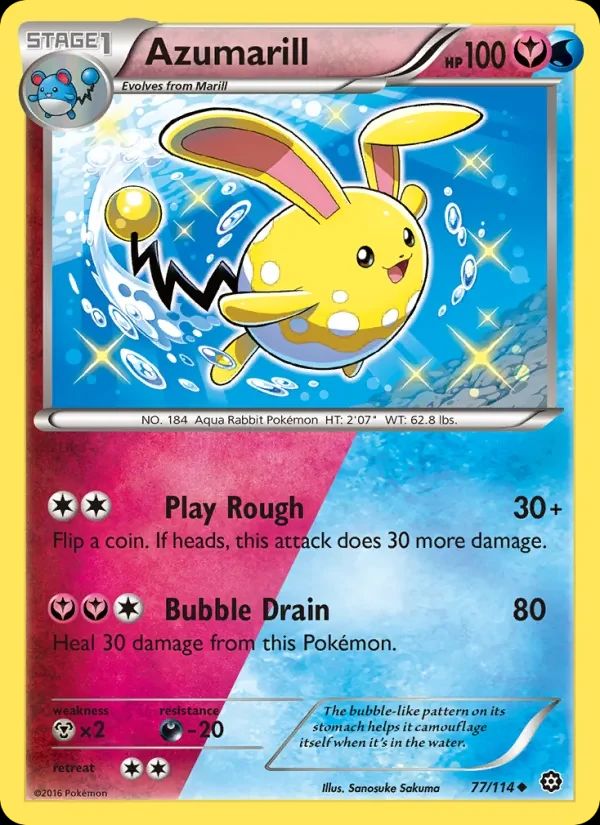 Azumarill Steam Siege card