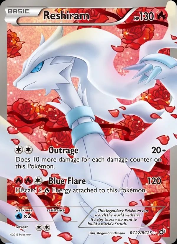 Reshiram Legendary Treasures card
