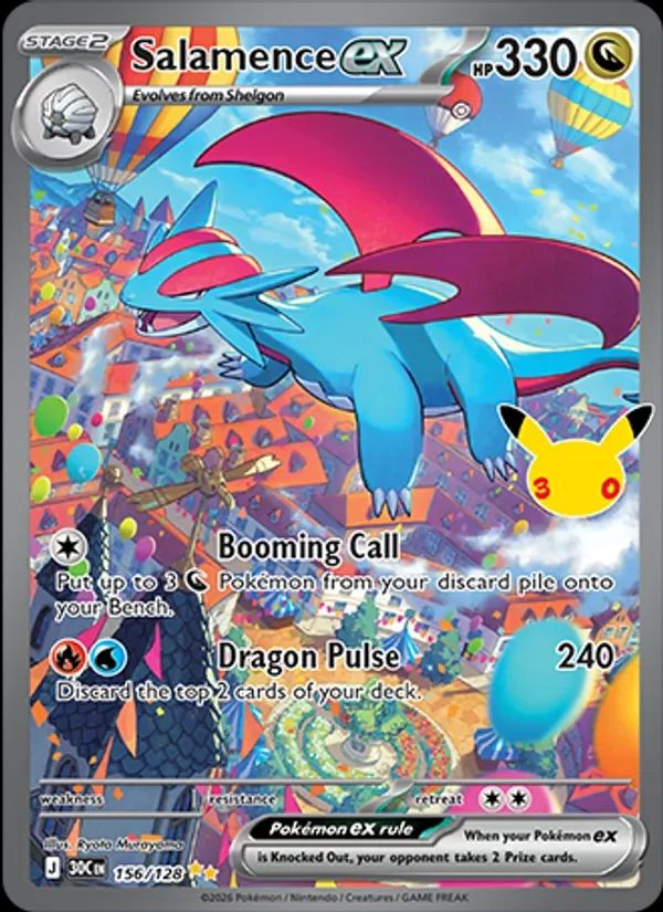 Salamence ex 30th Celebration card