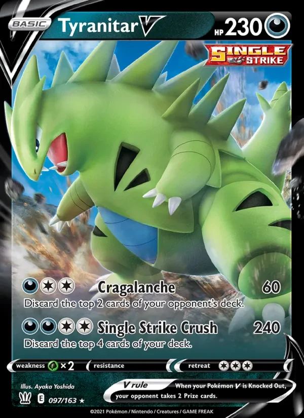 Tyranitar V Battle Styles card