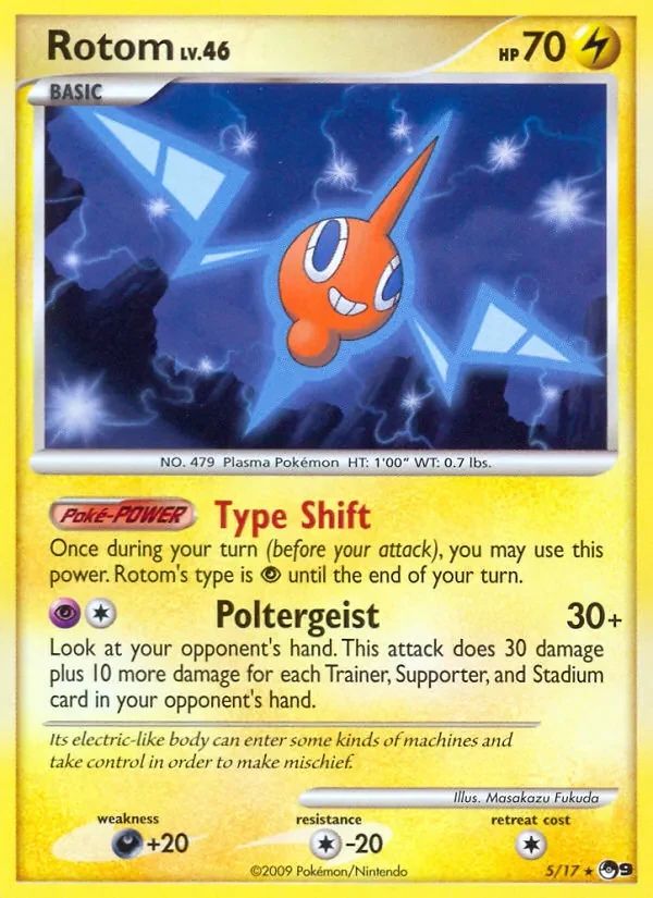 Rotom POP Series 9 card
