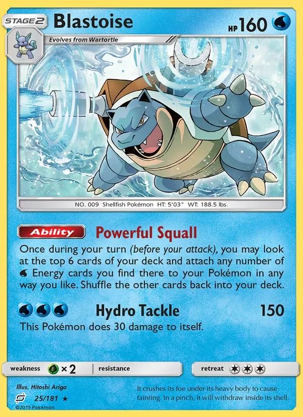 Blastoise Team Up card